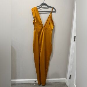 PrettyLittleThing Mustard Yellow dress